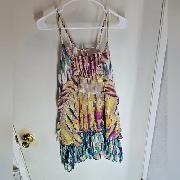 Anthropologie Multicolor Tie-Dye Mini Dress - Picture 3 of 8